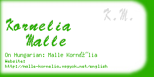 kornelia malle business card